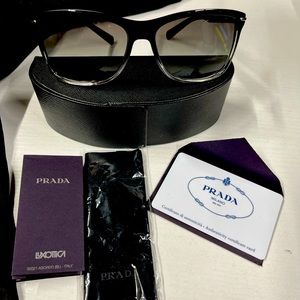 PRADA Sunglasses with Hard case and accessories!